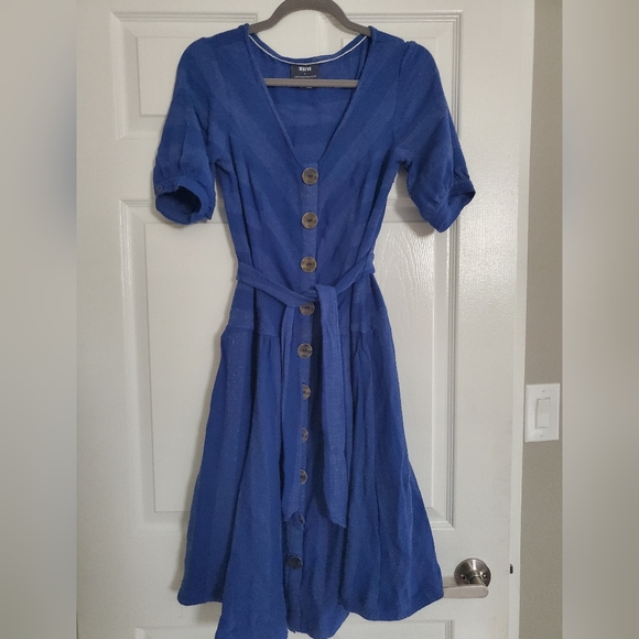 Anthropologie Maeve  blue  dress - Picture 2 of 5